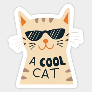 Cool cat Sticker